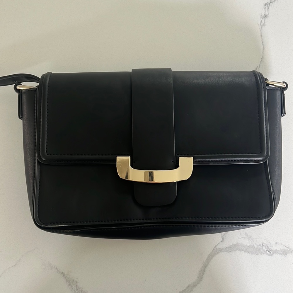 French Connection Black Clutch/Crossbody